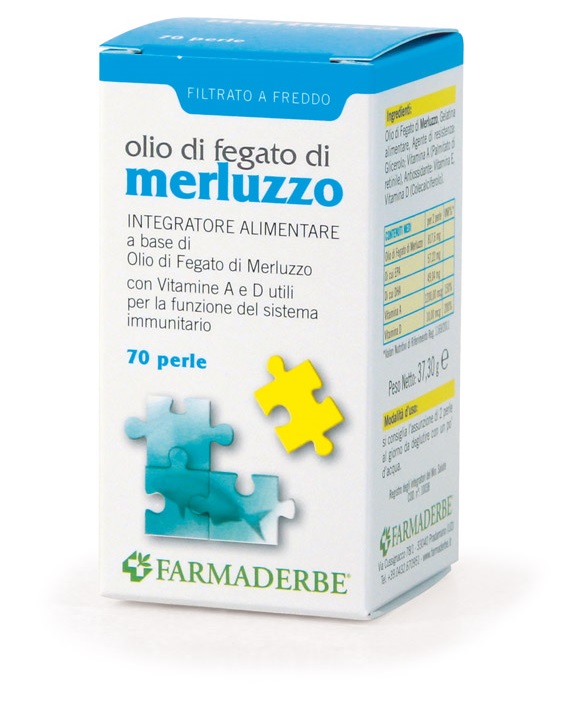 OLIO DI FEGATO DI MERLUZZO 70 PERLE - Newepa Srl
