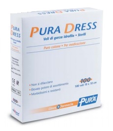 GARZA IDROFILA PURA DRESS 10X10CM 100 PEZZI - Newepa Srl