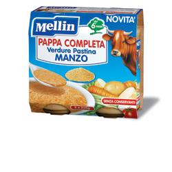 MELLIN PAPPA COMPLETA MANZO 250 G 2 PEZZI - Newepa Srl