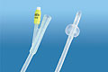 CATETERE FOLEY IN SILICONE TRASPARENTE A 2 VIE CON SCANALATURE LONGITUDINALI CON PALLONCINO 5-10ML DIAMETRO CH14 4,66MM LUNGHEZZA 40CM SAFETY COMFORT - Newepa Srl