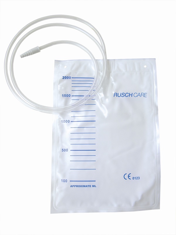 SACCA DI RACCOLTA URINA DA LETTO MONOUSO NON STERILE CAPACITA' 2000 ML CON TUBO DI RACCORDO LUNGHEZZA 130 CM DIAMETRO 5X7 MM VALVOLA DI NON RITORNO 1 GANCIO 30 PEZZI - Newepa Srl