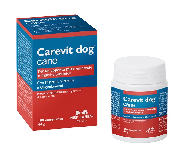 CAREVIT DOG FLACONE 100 COMPRESSE APPETIBILI - Newepa Srl