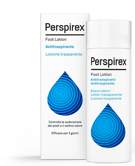 PERSPIREX FOOT LOTION ANTITRASPIRANTE LOZIONE TRASPARENTE SUDORAZIONE E CATTIVO ODORE PIEDI 100 ML - Newepa Srl