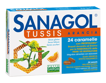 SANAGOL TUSSIS ARANCIA 24 CARAMELLE - Newepa Srl