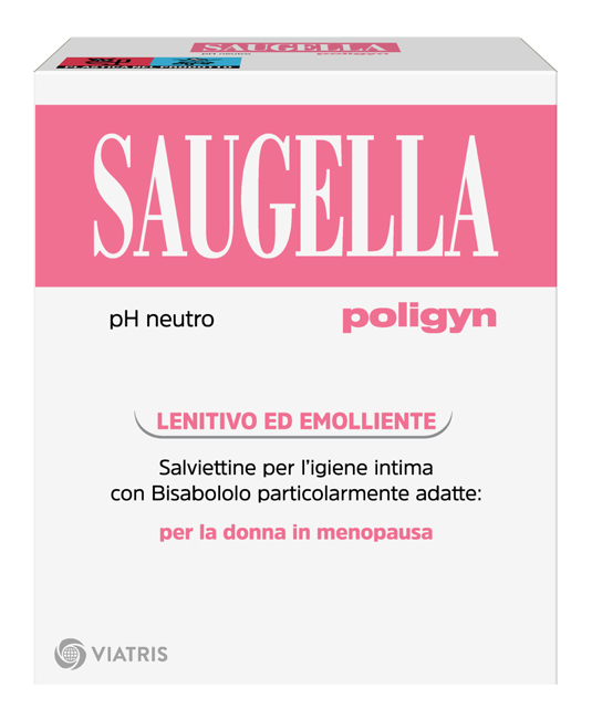 SAUGELLA POLIGYN PH NEUTRO SALVIETTINE IGIENE INTIMA LENITIVO ED EMOLLIENTE 10 PEZZI - Newepa Srl