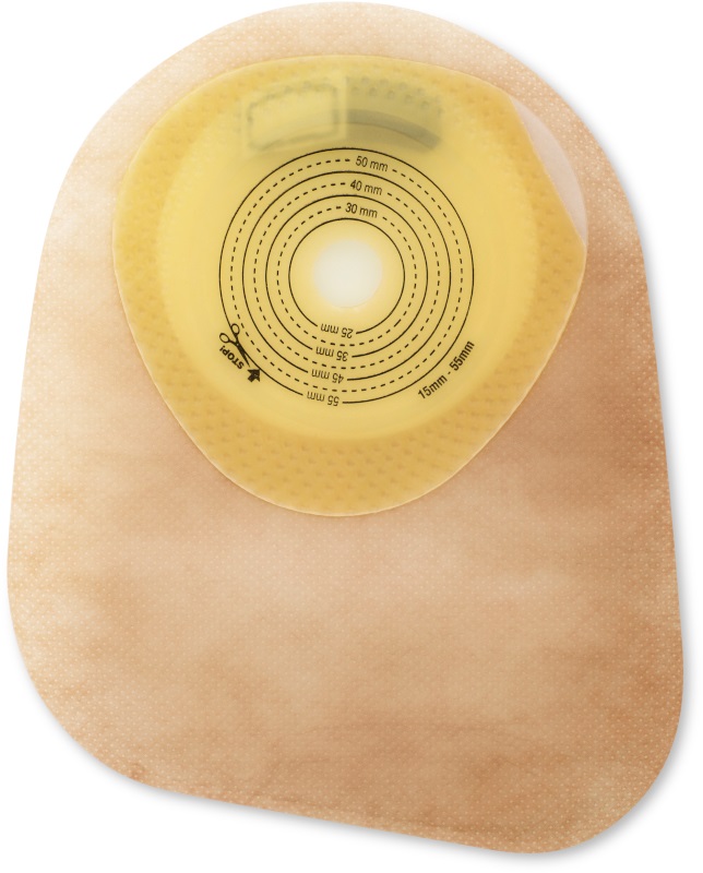 SACCA PER COLOSTOMIA CON BARRIERA PROTETTIVA IDROCOLLOIDALE AUTOPORTANTE OPACA MODERMA FLEX C 15/55 MM 30 PEZZI + 30 COPRIFILTRO - Newepa Srl