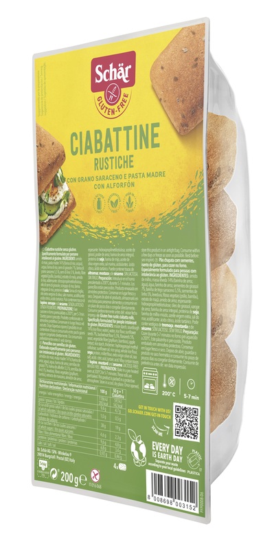 SCHAR CIABATTINE RUSTICHE SENZA LATTOSIO 200 G - Newepa Srl
