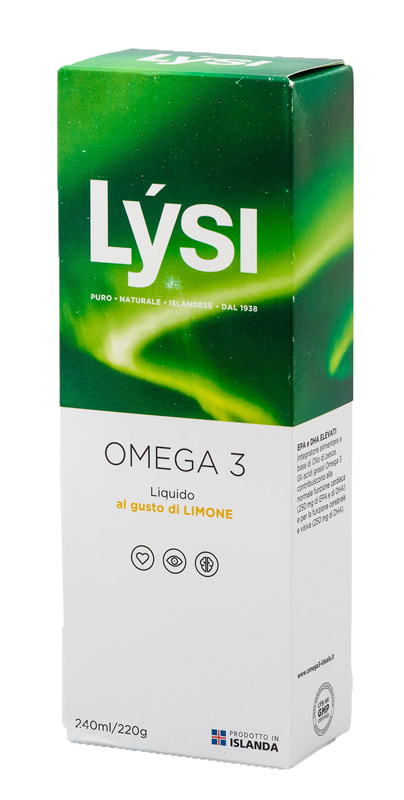 LYSI OMEGA3 LIQUIDO LIMONE 240 ML - Newepa Srl