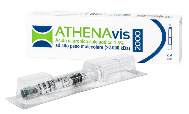 SIRINGA INTRA-ARTICOLARE ATHENAVIS 2000 ACIDO IALURONICO 1,5% 30 MG 2 ML 3 PEZZI - Newepa Srl