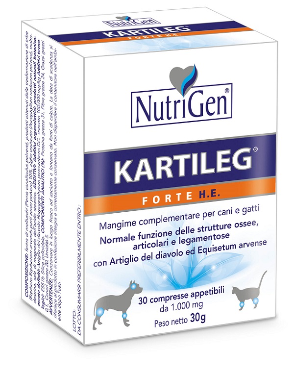 KARTILEG FORTE HE 60 COMPRESSE APPETIBILI NUTRIGEN - Newepa Srl