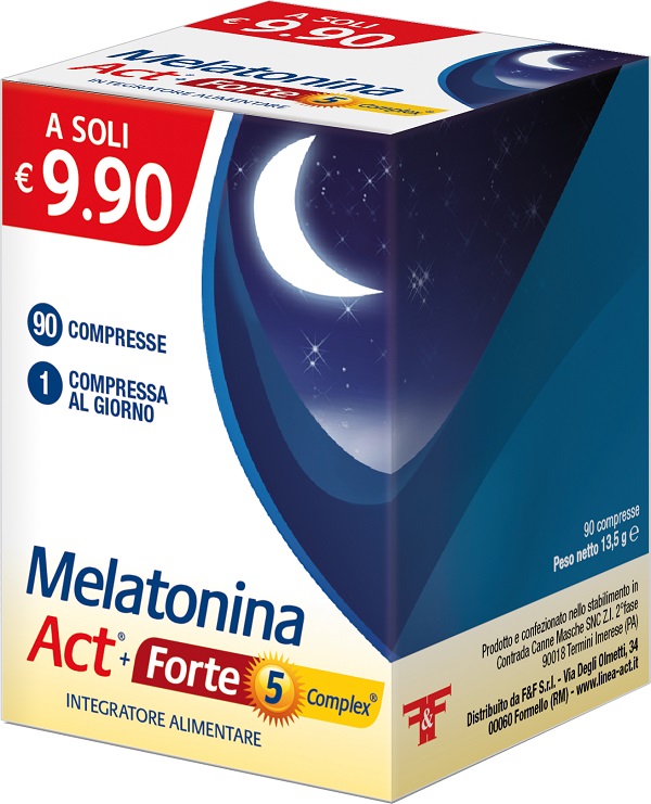 MELATONINA ACT+FORTE 5 COMPLEX 90 COMPRESSE - Newepa Srl