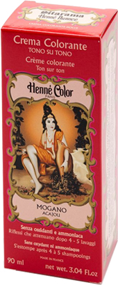 HENNE NUANCE ACAJOU ROSSO MOGANO CREMA HENNE COLOR CREMA COLORANTE PRONTA ALL'USO - Newepa Srl