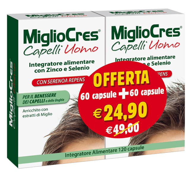 MIGLIOCRES UOMO 60+60 CAPSULE PROMO - Newepa Srl