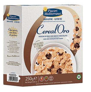 PIACERI MEDITERRANEI CEREALORO FIOCCHI RISO MAIS E CIOCCOLATO 250 G - Newepa Srl