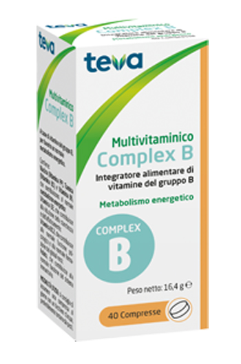 MULTIVITAMINICO COMPLEX B TEVA 40 COMPRESSE 16,4 G - Newepa Srl