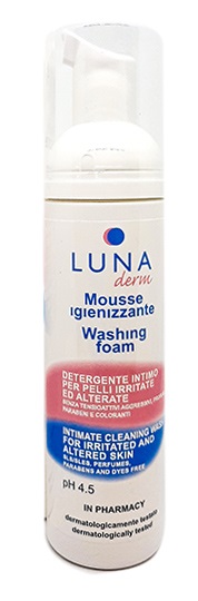 LUNADERM MOUSSE IGIENIZZANTE DETERGENTE INTIMO PELLI IRRITATE ED ALTERATE 150 ML - Newepa Srl
