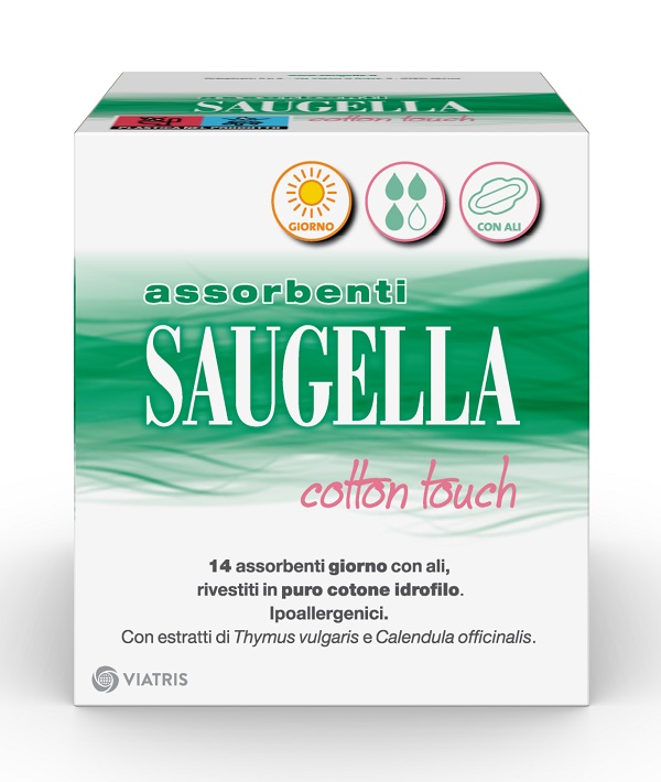 SAUGELLA COTTON TOUCH ASSORBENTI GIORNO 14 PEZZI TAGLIO PREZZO - Newepa Srl