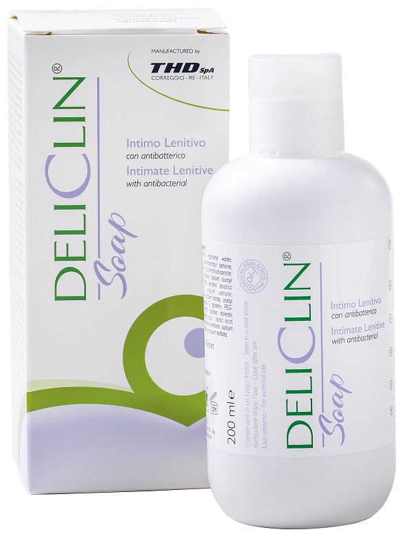 DELICLIN SOAP DETERGENTE INTIMO LENITIVO CON ANTIBATTERICO 200 ML - Newepa Srl
