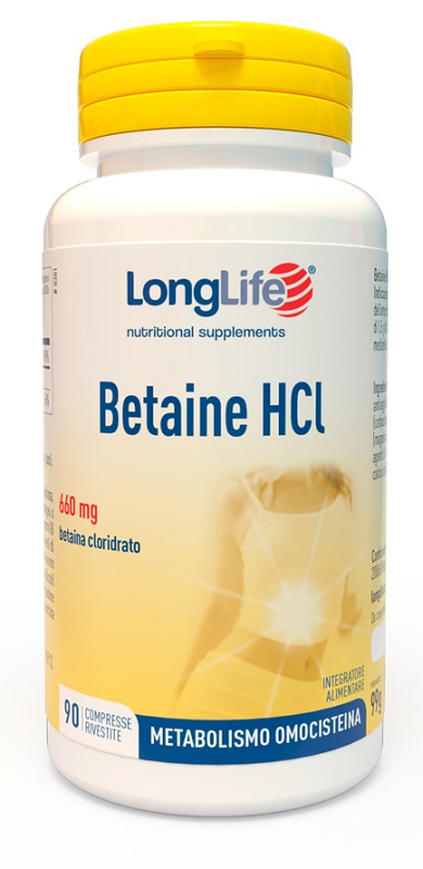 LONGLIFE BETAINE HCL 90 COMPRESSE RIVESTITE - Newepa Srl