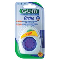 GUM ORTHO FLOSS FILO SPUGNOSO 50 PEZZI - Newepa Srl