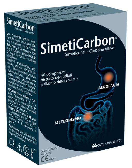 SIMETICARBON 40 COMPRESSE - Newepa Srl