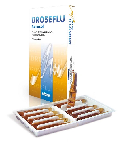 DROSEFLU FIALE AEROSOL ACQUA TERMALE SULFUREA 10 FIALE DA 2 ML - Newepa Srl