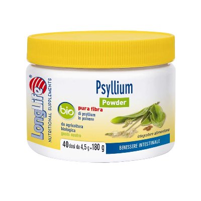 LONGLIFE PSYLLIUM POWDER BIO 180 G - Newepa Srl