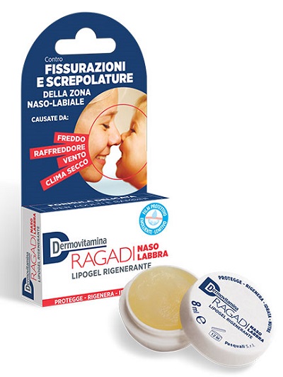 DERMOVITAMINA RAGADI NASO E LABBRA LIPOGEL RIGENERANTE 8 ML - Newepa Srl