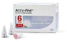 AGO PER PENNA DA INSULINA ACCU-FINE PEN NEEDLE ACCU-CHEK GAUGE 32 X 6MM 100 PEZZI - Newepa Srl