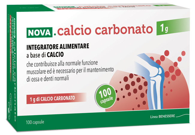 NOVA CALCIO CARBONATO 1 G 100 CAPSULE - Newepa Srl