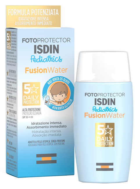 FOTOPROTECTOR PEDIATRICS FUSION WATER SPF50 - Newepa Srl