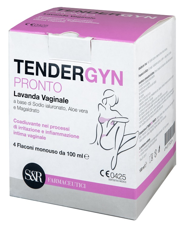 TENDERGYN PRONTO LAVANDA VAGINALE A BASE DI SODIO IALURONATO ALOE VERA E MAGARLDRATO 4X100 ML - Newepa Srl