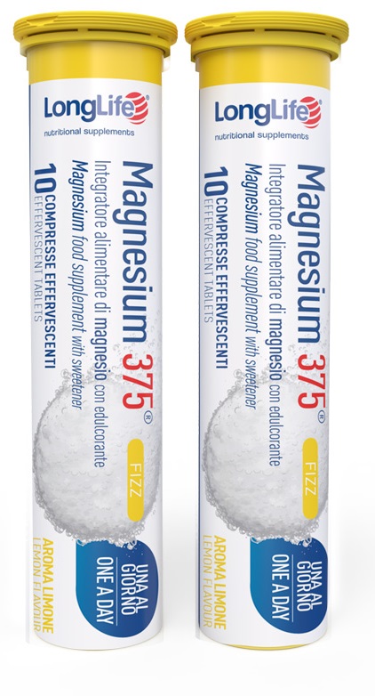 LONGLIFE MAGNESIUM 375 FIZZ 20 COMPRESSE EFFERVESCENTI DA 6,3 G - Newepa Srl