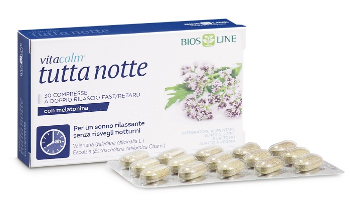 VITACALM TUTTA NOTTE CON MELATONINA 60 COMPRESSE - Newepa Srl