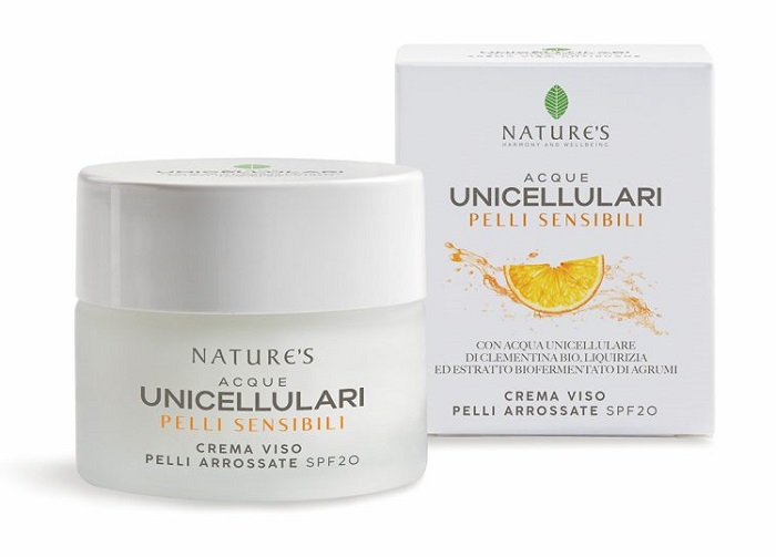 NATURE'S ACQUE UNICELLULARI CREMA VISO PELLI ARROSSATE SPF20 50 ML - Newepa Srl