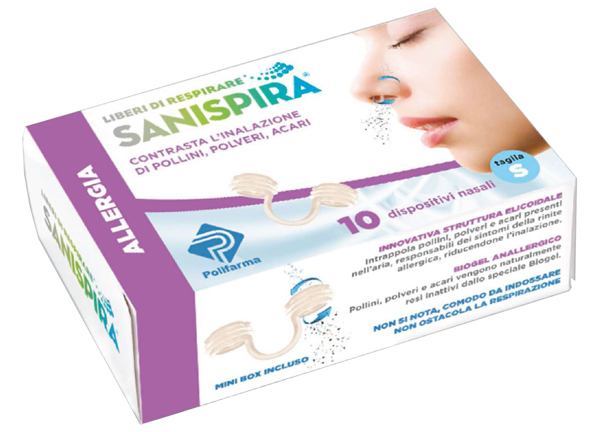 SANISPIRA ALLERGIA DISPOSITIVO NASALE 10 PEZZI TAGLIA M - Newepa Srl
