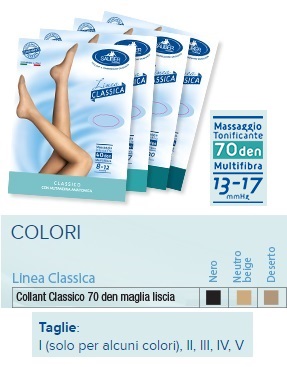 SAUBER COLLANT 70 DENARI MAGLIA LISCIA N BEIG 4 LINEA CLASSICA - Newepa Srl