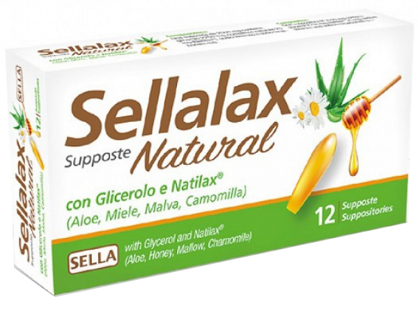 SELLALAX NATURAL MD 12 SUPPOSTE - Newepa Srl