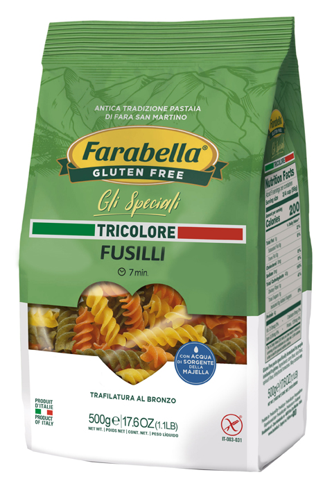 FARABELLA FUSILLI TRICOLORE 500 G - Newepa Srl