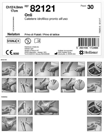 CATETERE IDROFILICO ONLI 17 CM CH 12 30 PEZZI - Newepa Srl