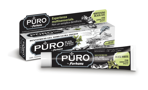 DENTIFRICIO FORHANS GEL BLACK4WHITE - Newepa Srl
