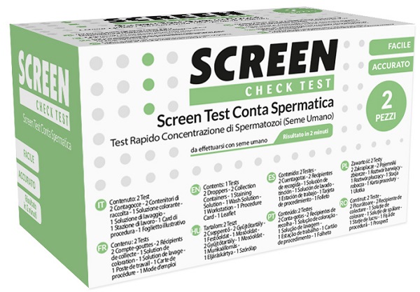 SCREEN TEST CONTA SPERMATICA SCREEN 2 PEZZI - Newepa Srl