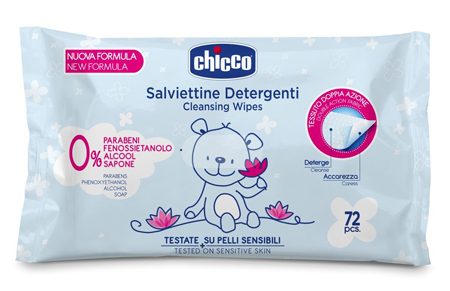 CHICCO COSMESI SALVIETT 72 PEZZI SENZA PLAQ - Newepa Srl