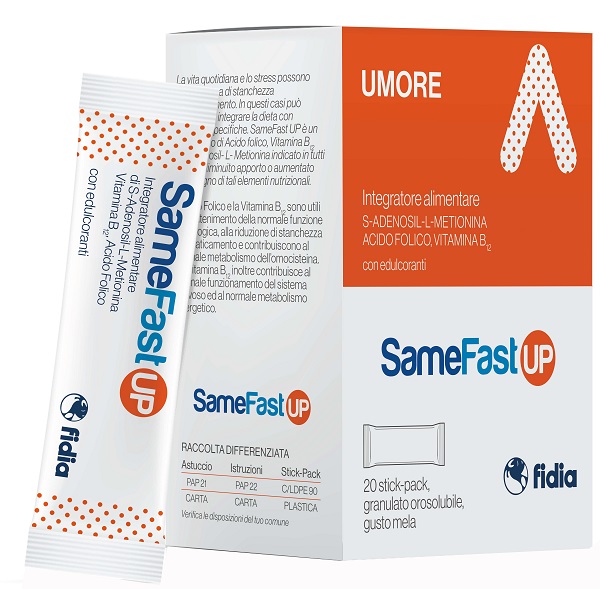 SAMEFAST UP 20 STICK PACK GRANULATO OROSOLUBILE GUSTO ANANAS - Newepa Srl