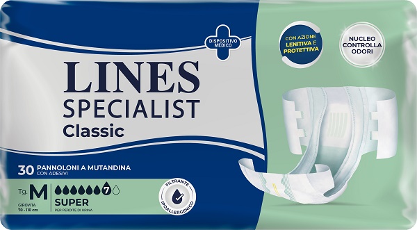 PANNOLONE A MUTANDA LINES SPECIALIST CLASSIC SUPER MM 30 PEZZI - Newepa Srl
