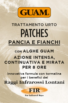 GUAM PATCHES TRATTAMENTO URTO PANCIA E FIANCHI 8 PEZZI - Newepa Srl