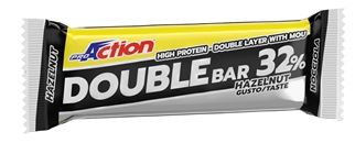 PROACTION DOUBLE BAR 32% NOCCIOLA CARAMELLO 60 G - Newepa Srl