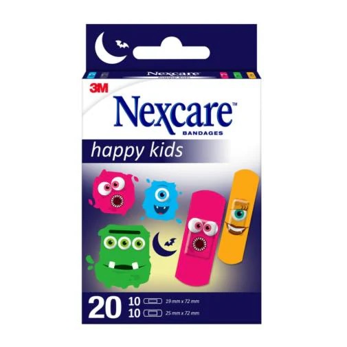 CEROTTI NEXCARE KIDS PLASTERS MONSTERS 20 PEZZI ASSORTITI - Newepa Srl