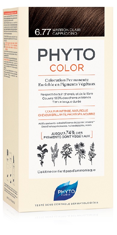 PHYTOCOLOR 6.77 MARR CHIA CAPP 1 LATTE + 1 CREMA + 1 MASCHERA + 1 PAIO DI GUANTI - Newepa Srl