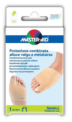 PROTEZIONE MASTER-AID FOOTCARE PER ALLUCE VALGO E METATARSO SMALL 1 PEZZO D7 - Newepa Srl